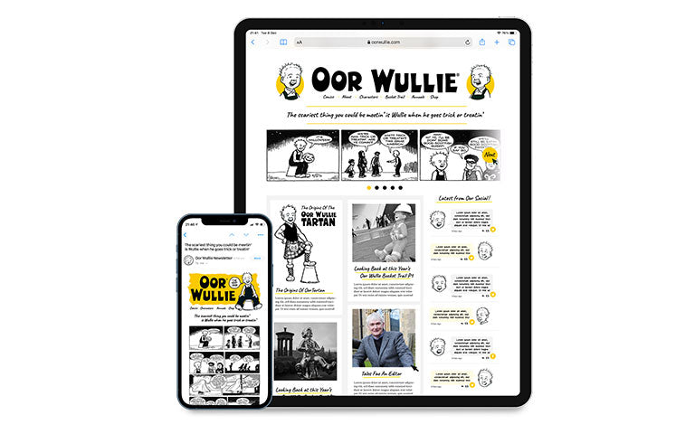 Oor Wullie Site Design